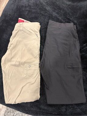 Wrangler light weight Beige and Black Cargo Pants - Pair